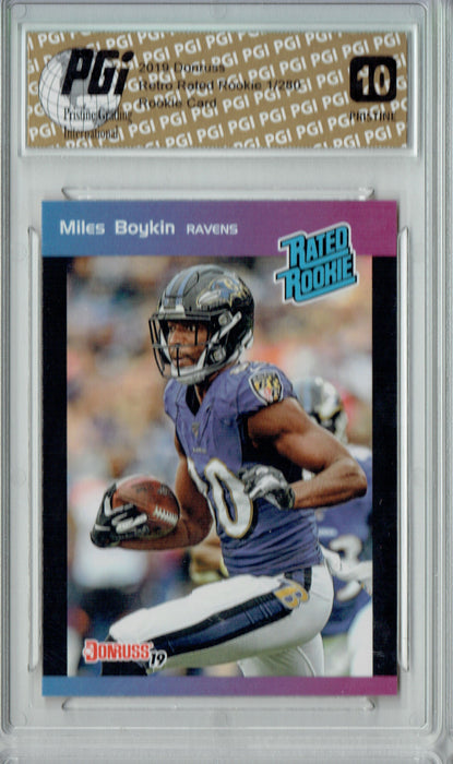 Miles Boykin 2019 Donruss #26 PRISTINE Rated Retro 1/280 Rookie Card PGI 10