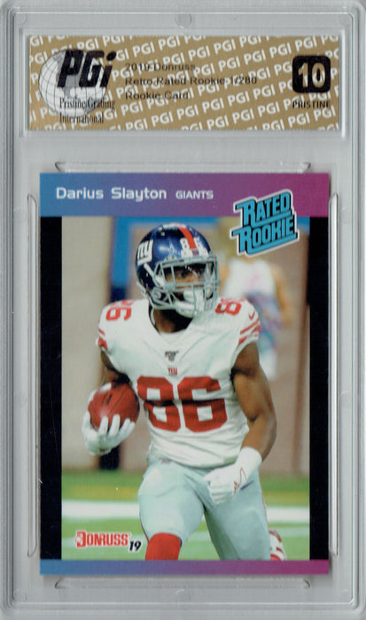 Darius Slayton 2019 Donruss #40 PRISTINE Rated Retro 1/280 Rookie Card PGI 10