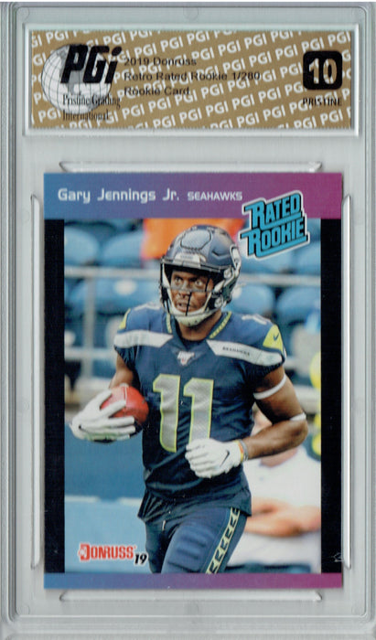 Gary Jennings Jr. 2019 Donruss #33 PRISTINE Rated Retro 1/280 Rookie Card PGI 10