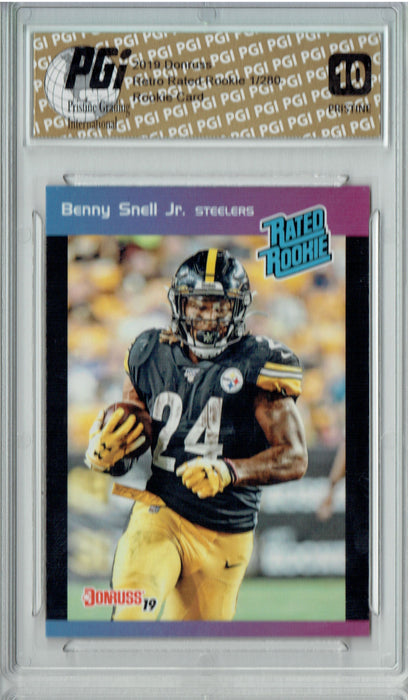 Benny Snell Jr. 2019 Donruss #34 PRISTINE Rated Retro 1/280 Rookie Card PGI 10