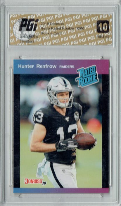 Hunter Renfrow 2019 Donruss #38 PRISTINE Rated Retro 1/280 Rookie Card PGI 10