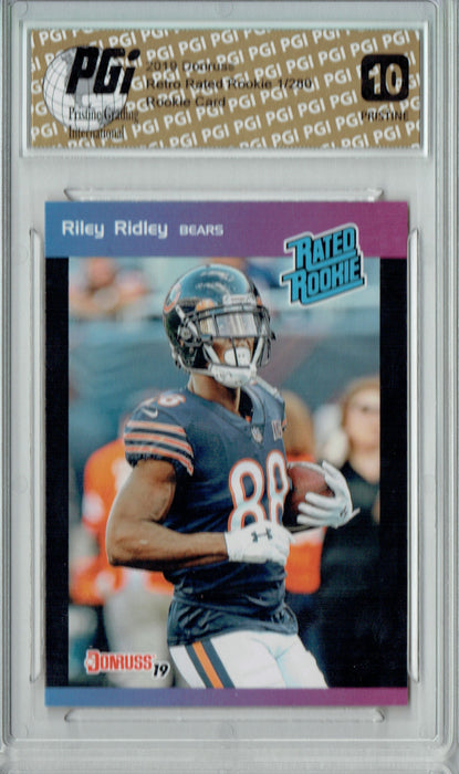 Riley Ridley 2019 Donruss #35 PRISTINE Rated Retro 1/280 Rookie Card PGI 10