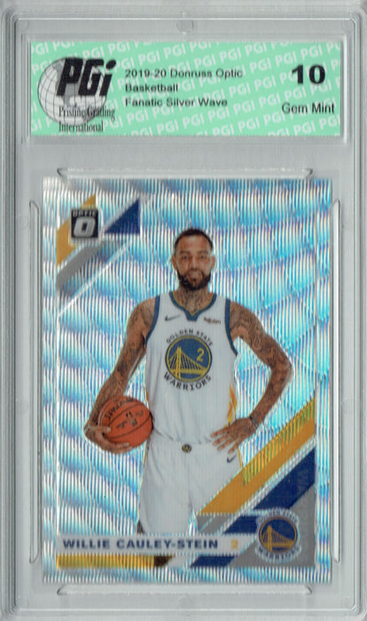 Willie Cauley-Stein 2019 Optic #48 Fanatics Rare Silver Wave SP Card PGI 10