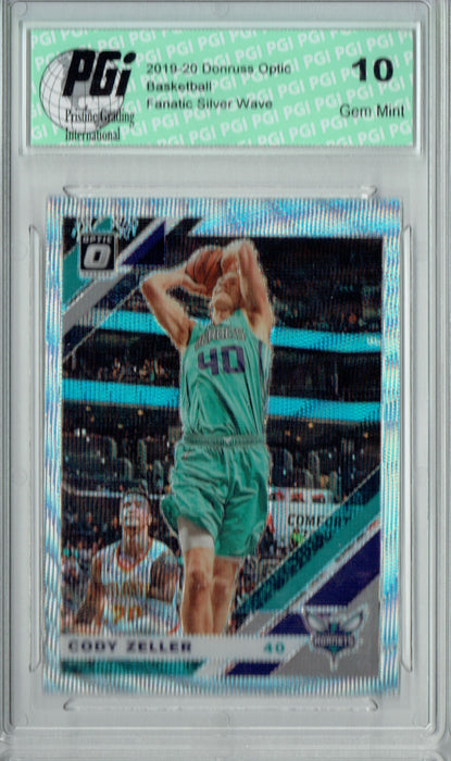 Cody Zeller 2019 Optic #44 Fanatics Rare Silver Wave SP Card PGI 10