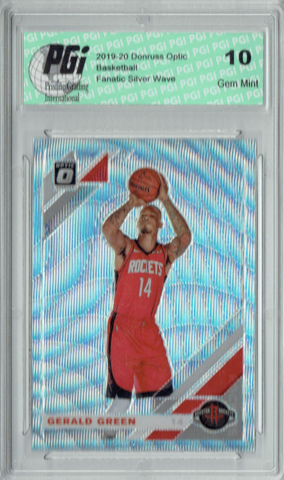 Gerald Green 2019 Optic #88 Fanatics Rare Silver Wave SP Card PGI 10