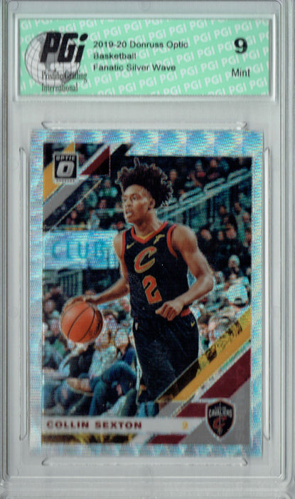 Collin Sexton 2019 Optic #104 Fanatics Silver Wave SP Card PGI 9