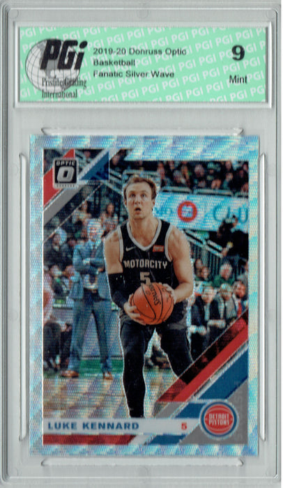 Luke Kennard 2019 Optic #126 Fanatics Silver Wave SP Card PGI 9