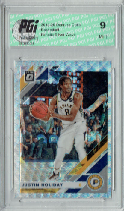 Justin Holiday 2019 Optic #128 Fanatics Silver Wave SP Card PGI 9