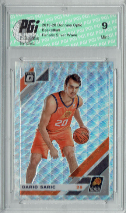 Dario Saric 2019 Optic #135 Fanatics Silver Wave SP Card PGI 9