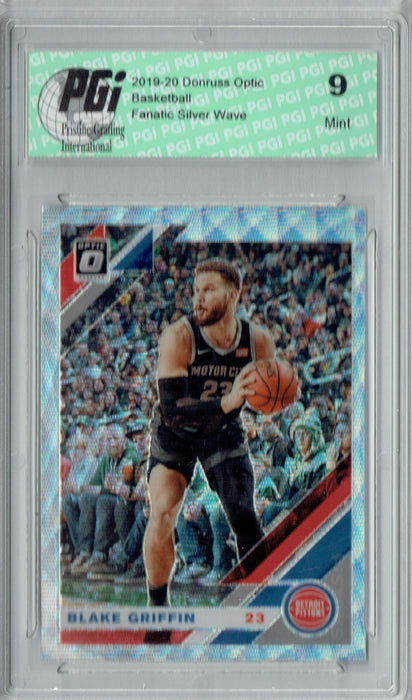 Blake Griffin 2019 Optic #136 Fanatics Silver Wave SP Card PGI 9