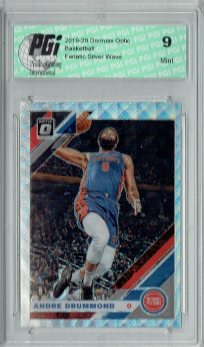 Andre Drummond 2019 Optic #146 Fanatics Silver Wave SP Card PGI 9