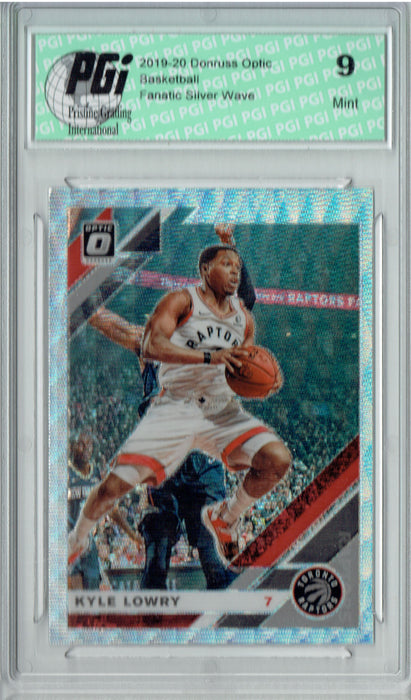 Kyle Lowry 2019 Optic #149 Fanatics Silver Wave SP Card PGI 9