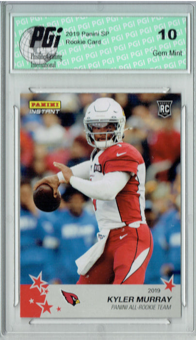 Kyler Murray 2019 Panini #1 All Rookie Team 1 of 240 Rookie Card PGI 10