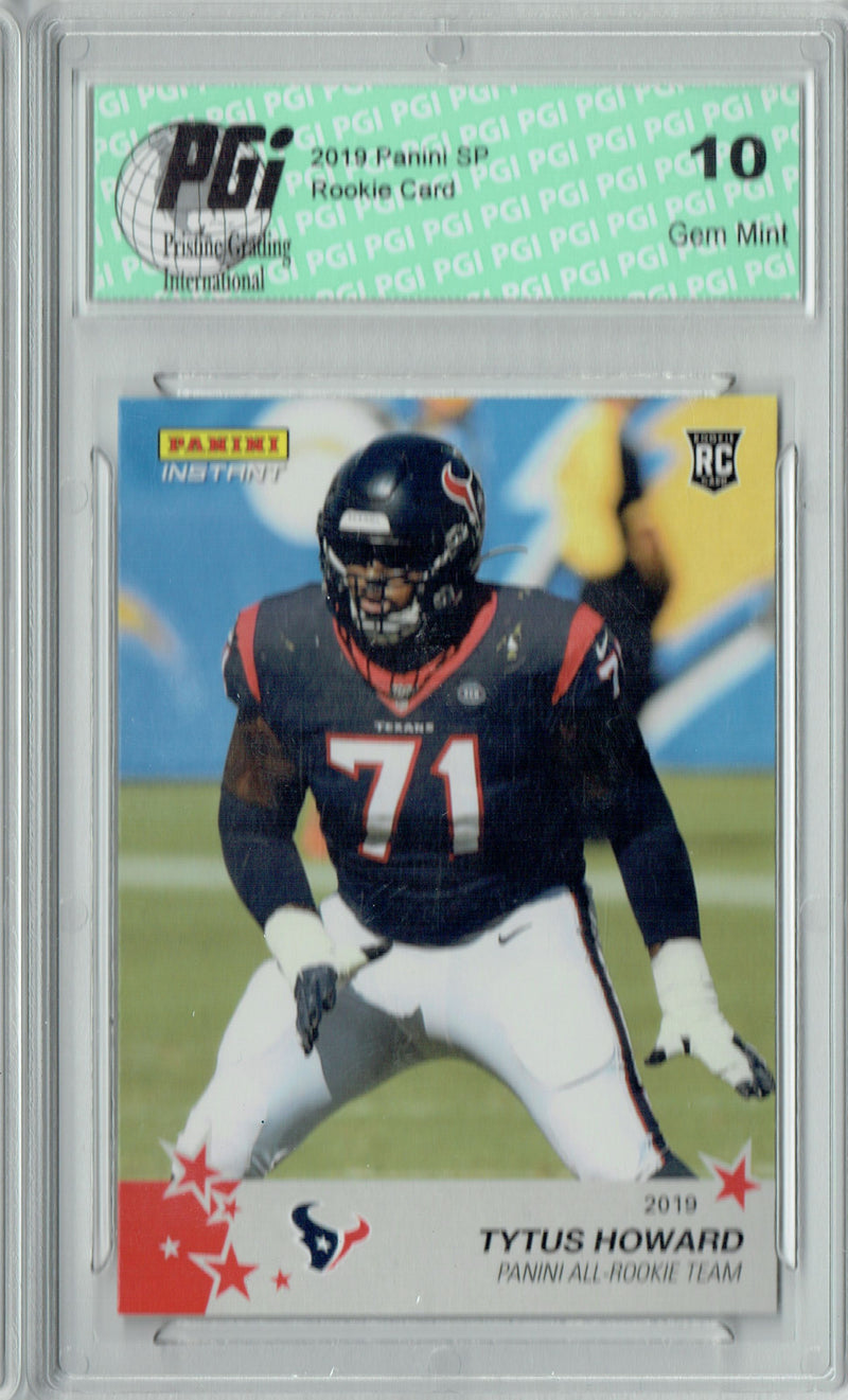 Tytus Howard 2019 Panini #8 All Rookie Team 1 of 240 Rookie Card PGI 10
