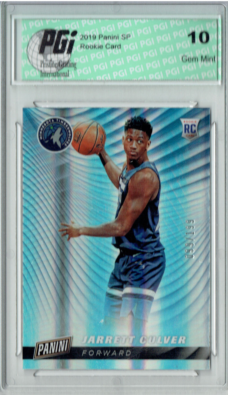 Jarrett Culver 2019 Panini SP #RC5 Silver #99/199 Rookie Card PGI 10