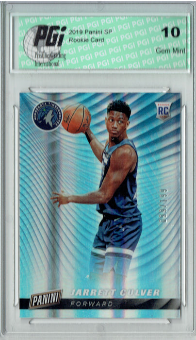 Jarrett Culver 2019 Panini SP #RC5 Silver #99/199 Rookie Card PGI 10