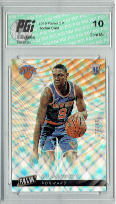 RJ Barrett 2019 Panini SP #RC3 Lasers #77/99 Rookie Card PGI 10