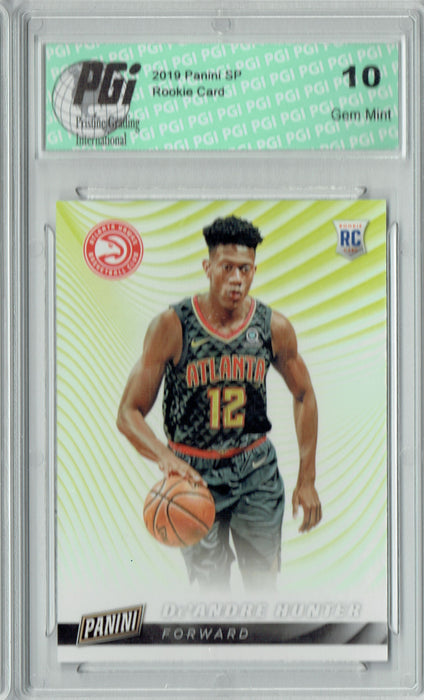 De'Andre Hunter 2019 Panini SP #RC4 Rookie Card Atlanta Hawks PGI 10