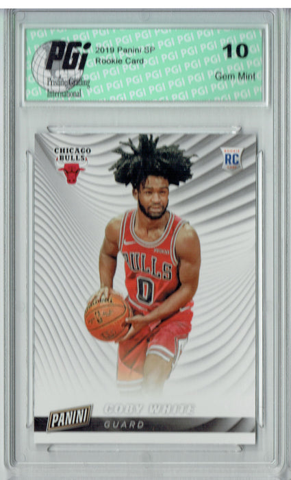 Coby White 2019 Panini SP #RC8 Rookie Card PGI 10