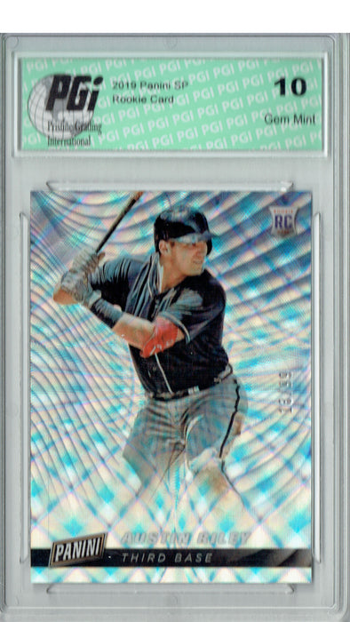 Austin Riley 2019 Panini SP #RC10 Lasers #13/99 Rookie Card PGI 10