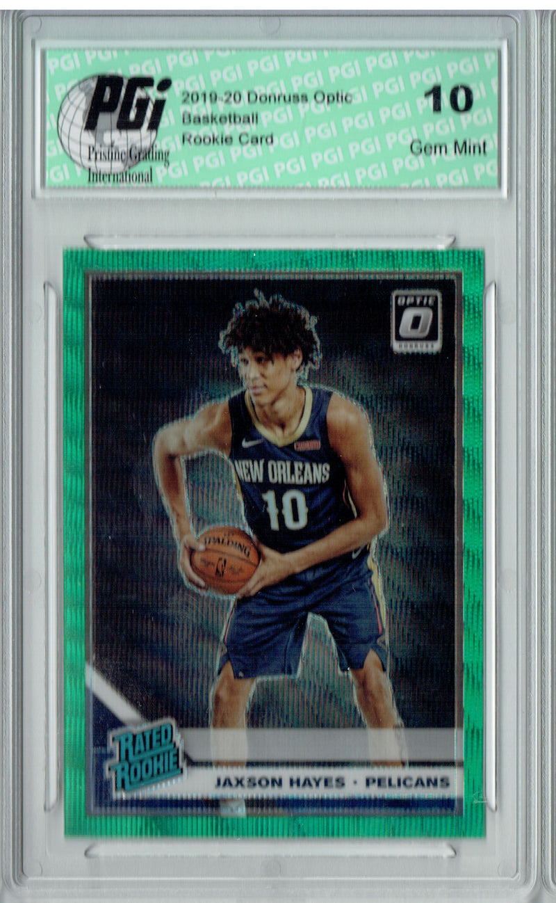 Jaxson Hayes 2019 Optic #190 Fanatics Green Wave Rookie Card PGI 10