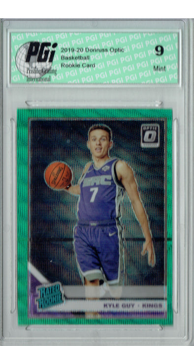 Kyle Guy 2019 Optic #183 Fanatics Green Wave SP Rookie Card PGI 9