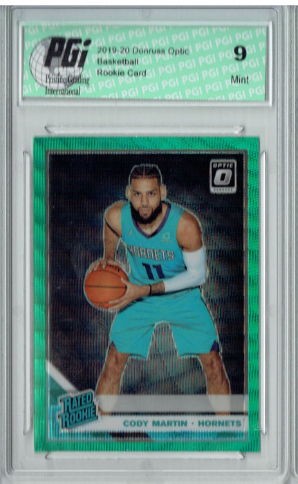 Cody Martin 2019 Optic #181 Fanatics Green Wave SP Rookie Card PGI 9