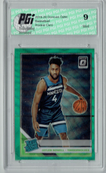 Jaylen Nowell 2019 Optic #155 Fanatics Green Wave SP Rookie Card PGI 9