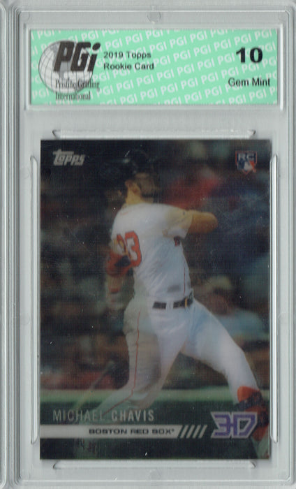 Michael Chavis 2019 Topps #M-13 3D Motion Rookie Card PGI 10