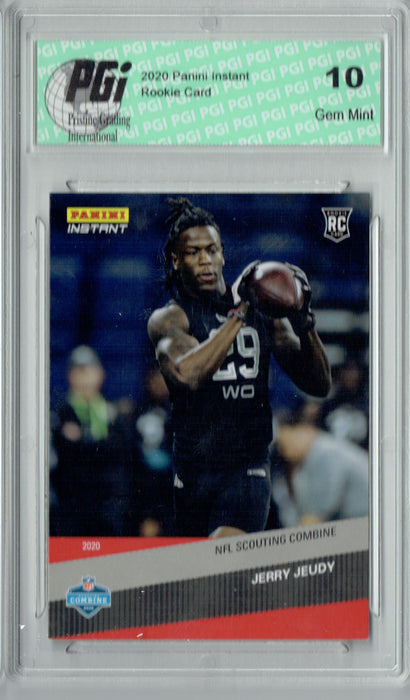 Jerry Jeudy 2020 Panini Instant #5 1st Pro Card, 1 of 122 Rookie Card PGI 10