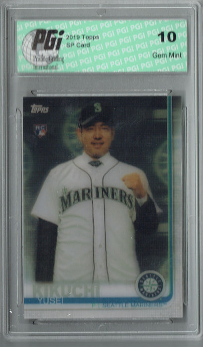 Yusei Kikuchi 2019 Topps 3D #632 SP, 540 Made Rookie Card PGI 10