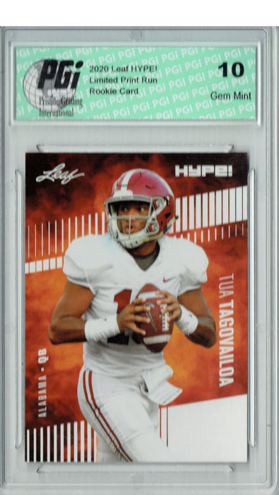 Tua Tagovailoa 2020 Leaf HYPE! #29A Only 5000 Made Rookie Card PGI 10