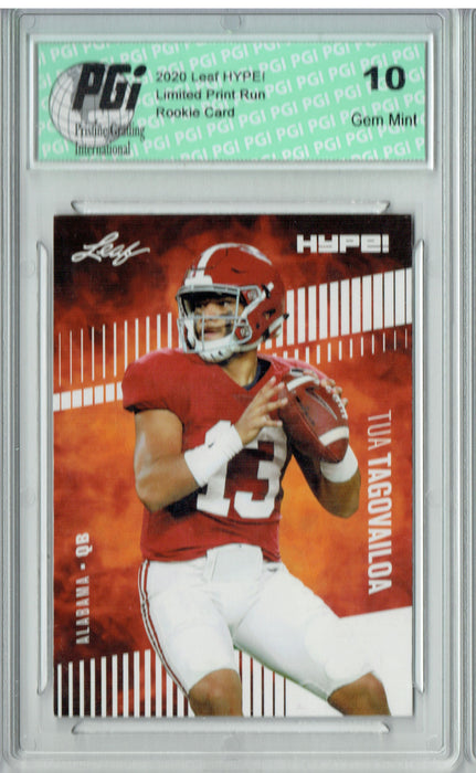 Tua Tagovailoa 2020 Leaf HYPE! #29 Only 5000 Made Rookie Card PGI 10