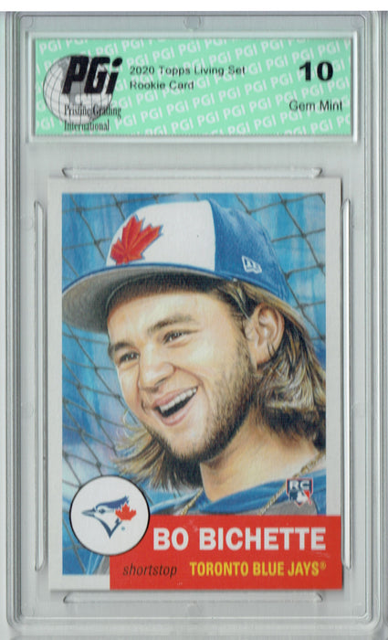 Bo Bichette 2020 Topps Living Set #304, Only 6,712 Made Rookie Card PGI 10