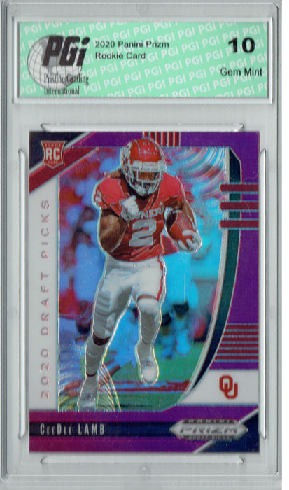 Henry Ruggs III 2020 Prizm Draft #109 Purple SP Rookie Card PGI 10