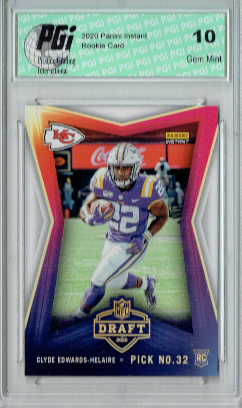 Clyde Edwards-Helaire 2020 Panini Instant #11 Draft 1/1065 Rookie Card PGI10
