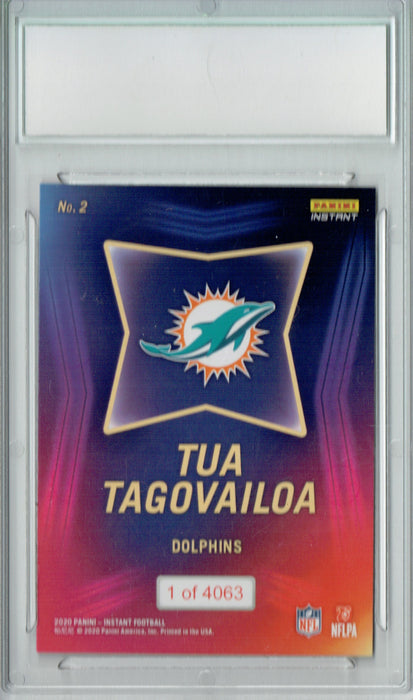 Tua Tagovailoa 2020 Panini Instant #2 NFL Draft 4,063 Made Rookie Card PGI 10