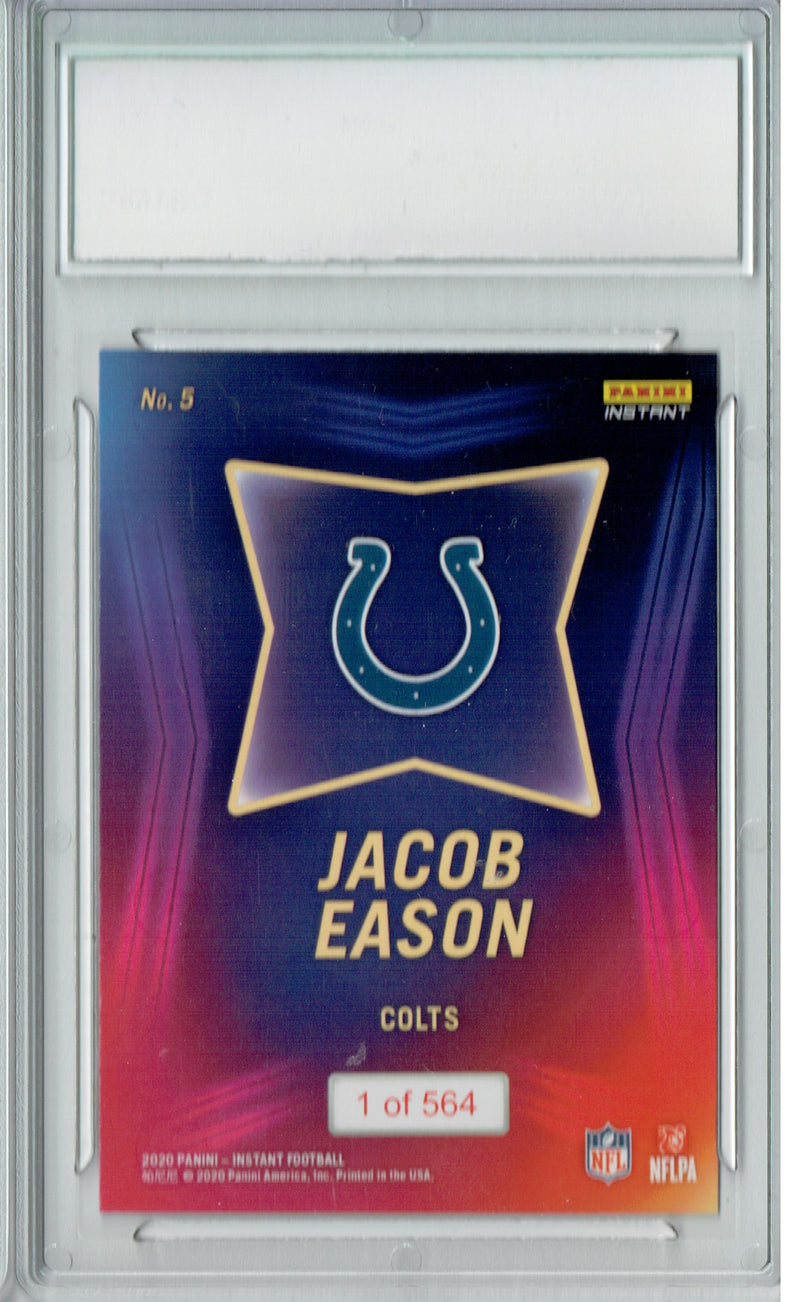 Jacob Eason 2020 Panini Instant #5 Draft 564 Made Rookie Card PGI 10