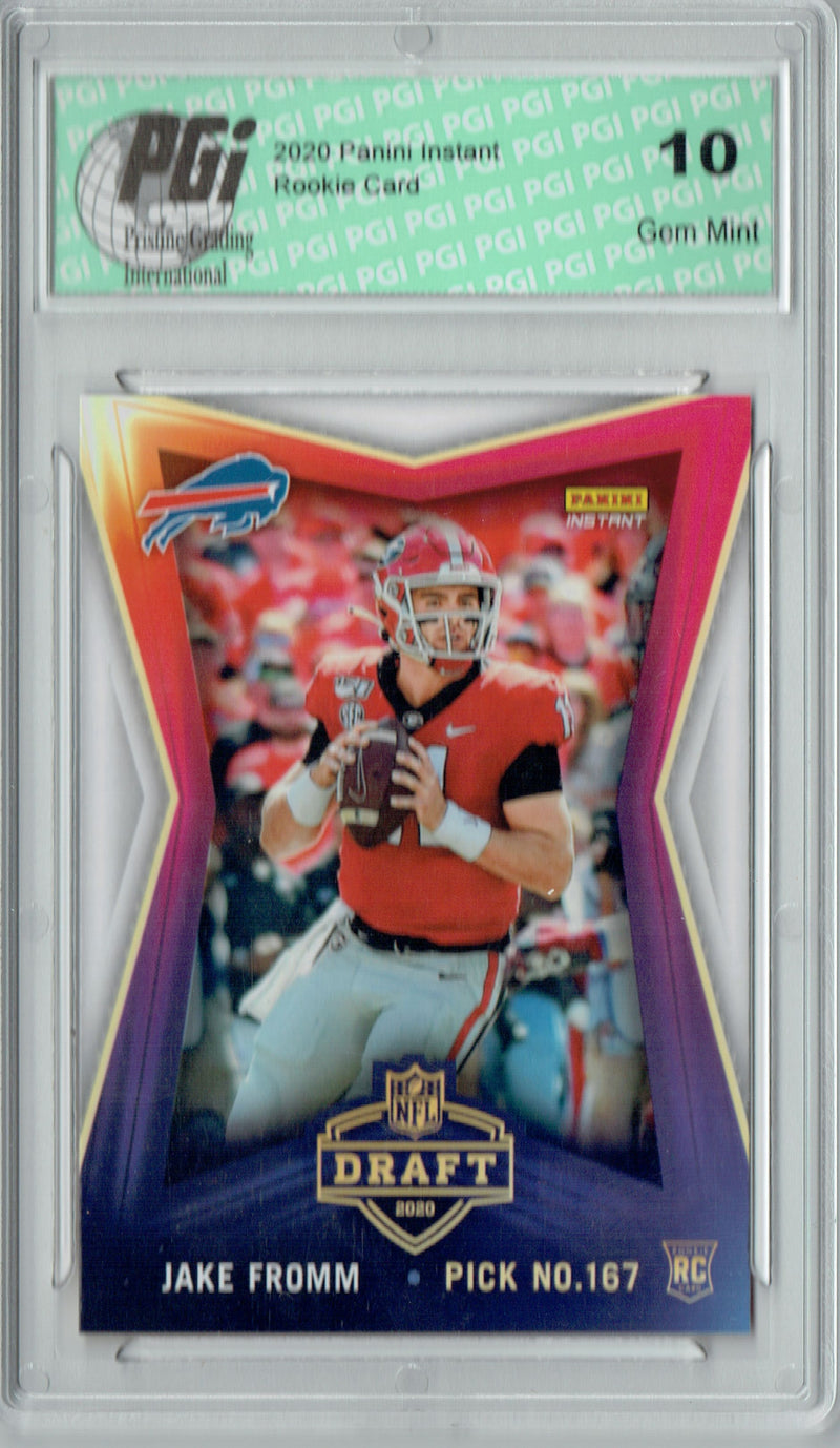 Jake Fromm 2020 Panini Instant #6 Draft 686 Made Rookie Card PGI 10
