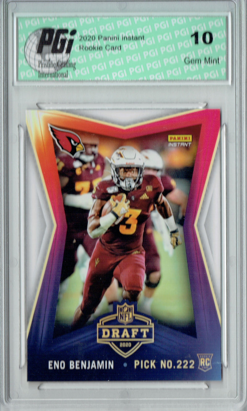 Eno Benjamin 2020 Panini Instant #13 Draft 476 Made Rookie Card PGI 10