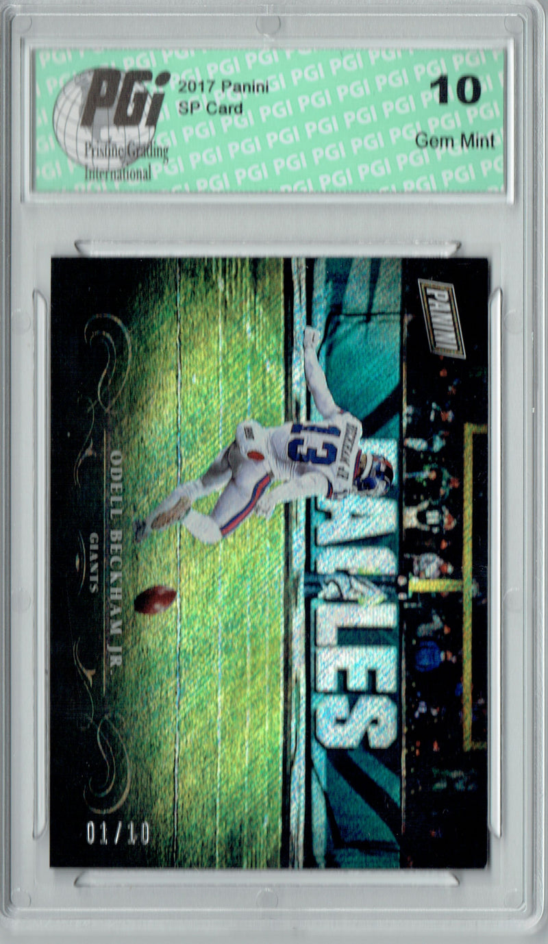 Odell Beckham Jr. 2017 Panini #5 Glitter SP, The #1/10 Card Card PGI 10