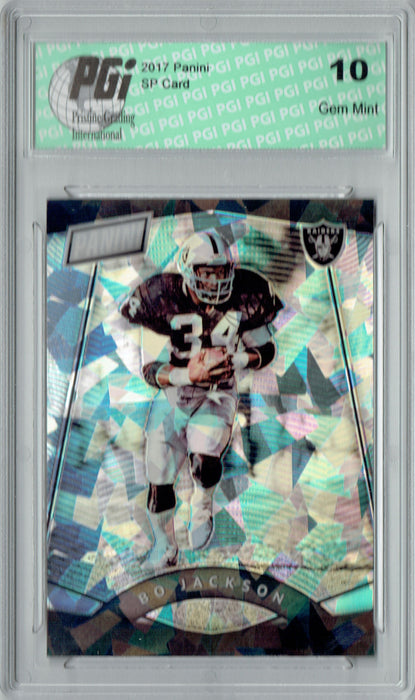 Bo Jackson 2017 Panini #19 Cracked Ice 25 Made Card PGI 10