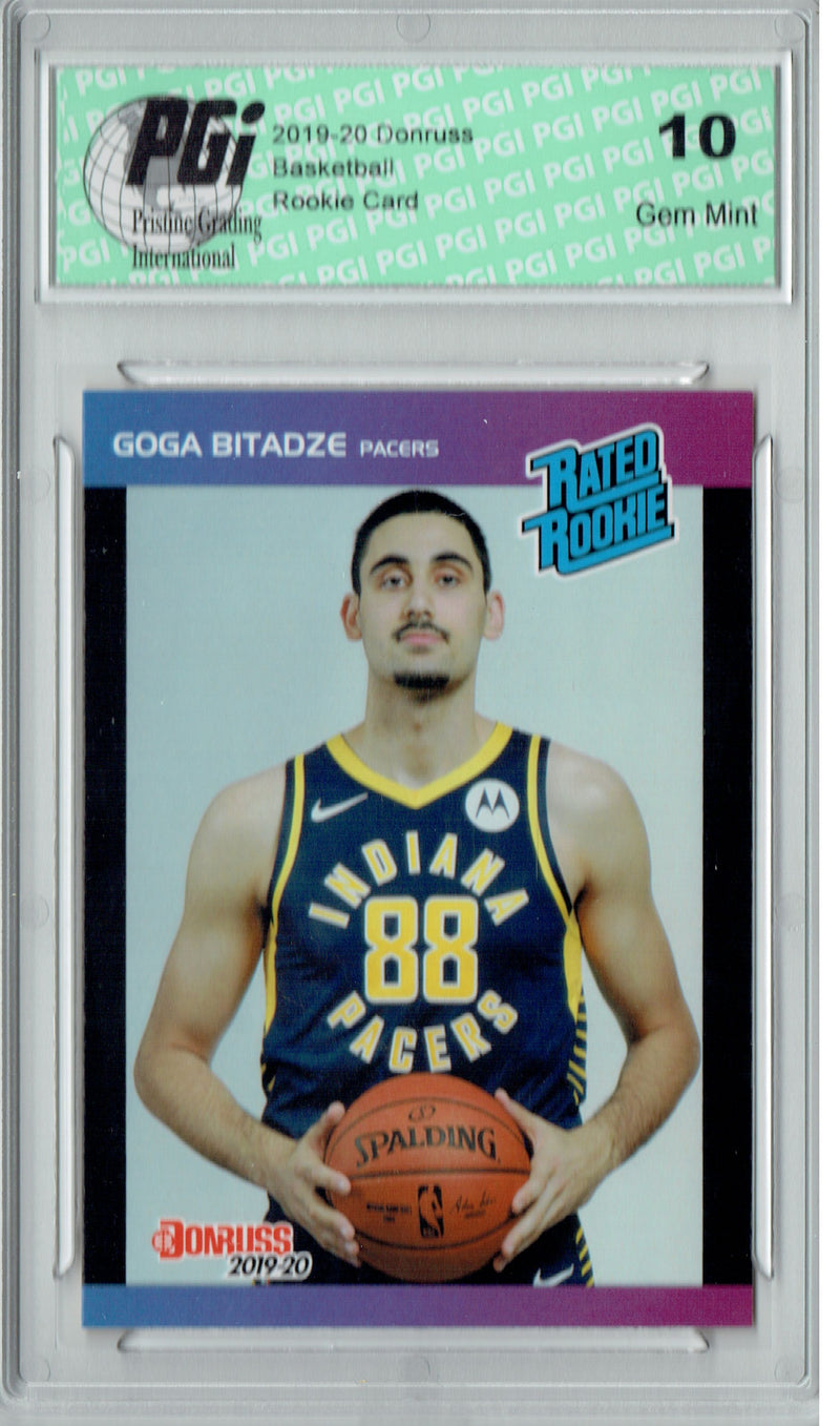 Goga Bitadze 2019 Donruss #16 Retro Rated Rookie 1/3431 Rookie Card PGI 10