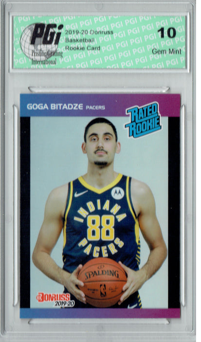 Goga Bitadze 2019 Donruss #16 Retro Rated Rookie 1/3431 Rookie Card PGI 10