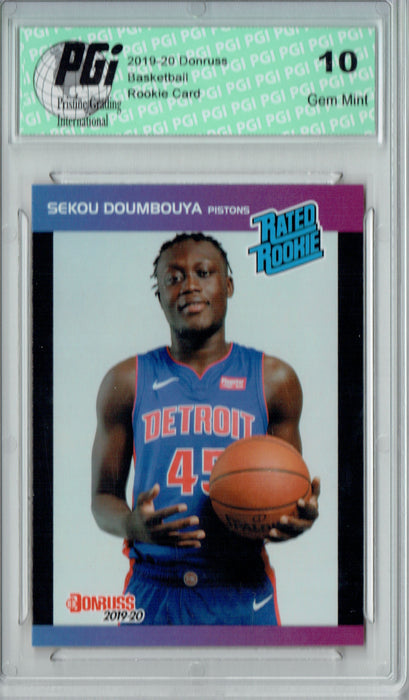 Sekou Dombaya 2019 Donruss #14 Retro Rated Rookie 1/3431 Rookie Card PGI 10