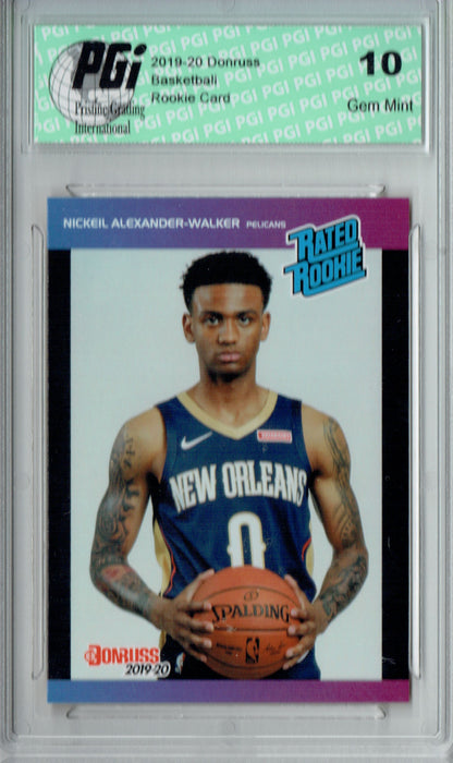 Nickeil Alexander-Walker 2019 Donruss #15 Retro Rated Rookie Card 1/3431  PGI 10