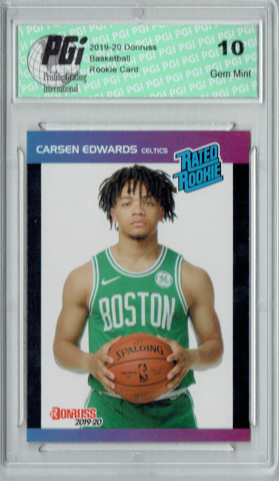 Carsen Edwards 2019 Donruss #27 Retro Rated Rookie 1/3431 Rookie Card PGI 10