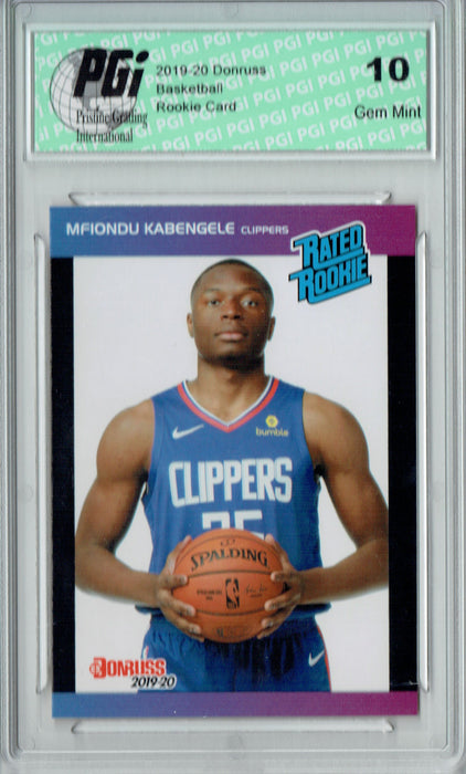 Mfiondu Kabengele 2019 Donruss #22 Retro Rated Rookie 1/3431 Rookie Card PGI 10