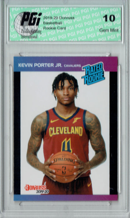 Kevin Porter Jr. 2019 Donruss #25 Retro Rated Rookie 1/3431 Rookie Card PGI 10