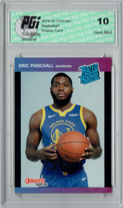 Eric Paschall 2019 Donruss #30 Retro Rated Rookie 1/3431 Rookie Card PGI 10